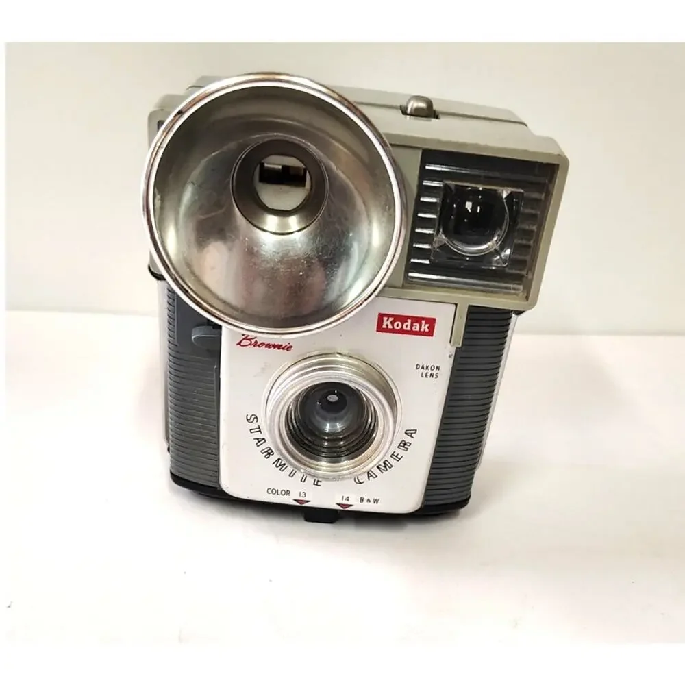 Kodak Brownie Starburst Camera w Flash Vintage Retro Film Camera Dakon Lens